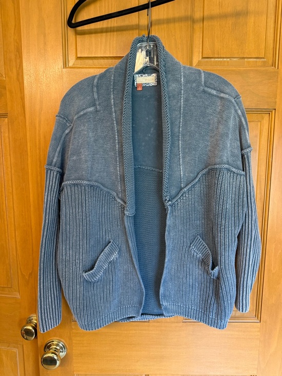 Pilcro Sweaters - Pilcro Men's Open-Front Cardigan Sweater - Blue Slate